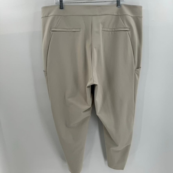 Athleta Stellar Straight Crop Pants Plus Sz 22 Tan Gray - Picture 4 of 8